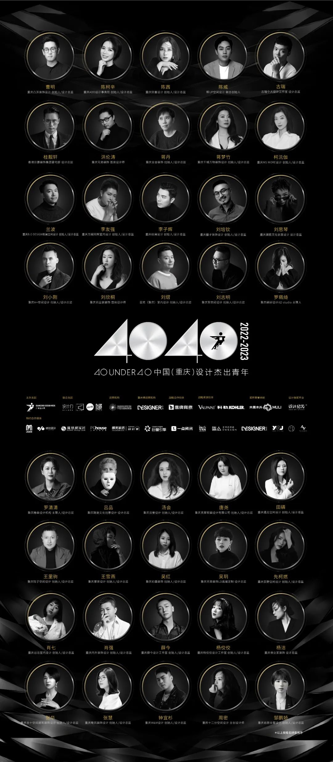 40 UNDER 40 | 省區(qū)榜List·2揭曉!10省區(qū)350位設(shè)計(jì)杰出青年脫穎而出!(圖4) 40 UNDER 40 | 省區(qū)榜List·2揭曉!10省區(qū)350位設(shè)計(jì)杰出青年脫穎而出!(圖4)